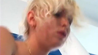 Two Sluts From Germany Got Fucked Together at Pool Threesome