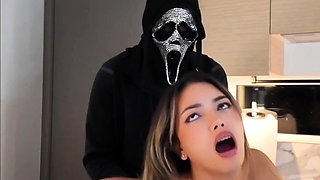 he made me SCREAM! big tits fucked in the kitchen