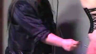 Humiliating spanking, shoe licking