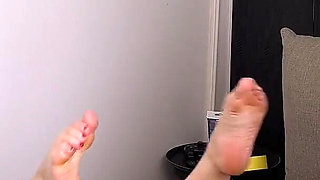 Amateur Wife Petite Feet Fucked and Cumed On