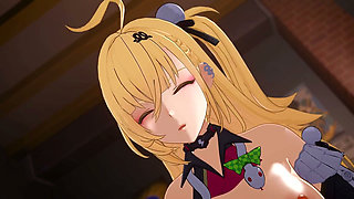 Zenless Zone Zero - Cissia, Belle, Ellen JOE, and Nicole Ride Fuck and Burnice Hot Sex - 3D Hentai Animations