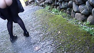 Outdoor amateur ass fuck