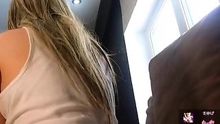 Big Boobed Blonde Masturbates With A Dildo In The Bathroom