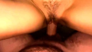 Oiled Step Sister Rides Big Cock for Orgasmic Fun