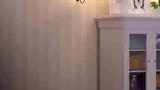 Treasure of Nadia: sexy MILF is masturbating under the shower and a guy is watching on her ep 109