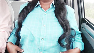 Stepdaughter with Stepmom's Boyfriend in the Car