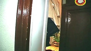 Piss Drenched Bondage Slut Fingers Sloppy Pussy in Kitchen