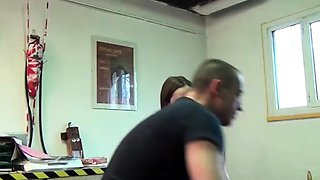 HR Manager Gets Sodomized in Steamy French Office Encounter