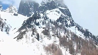 On a Snowy Mountain Giving a Blowjob...