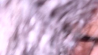 Big tit brunette sucks a big cock POV