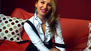 Secretary Role Play Dildo On Cam Part 1