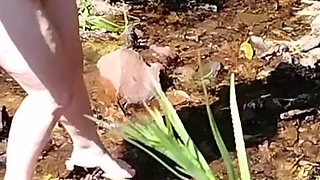 I took my stepmother to see a stream, and she ended up taking off all her clothes in front of me.