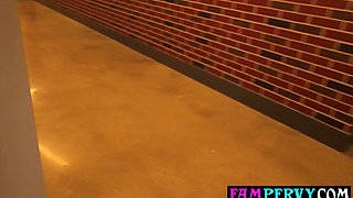 Annyoing teen stepsis wants a taboo ride
