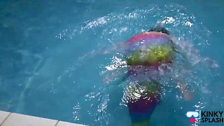 Captive Mermaid Teases You in the Pool