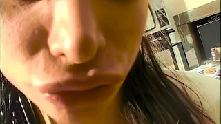 The Girl with Glasses Gets Her Hairy Pussy Pounded and Her Ass Smashed