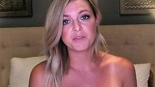 Curly Blonde Teen Records Solo Dildo Masturbation More at