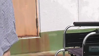 Stunning Nurse Lady Gets Thrilling Daylight Exposure on the Care Facility Rooftop in Uniform - Part1