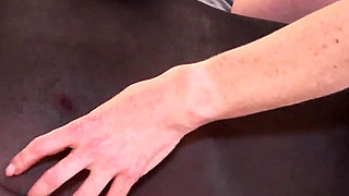 Nylon Encasement Tickles - Miss Tory Tease Tickles Her Chastity Toy in Full Black Nylon Encasement