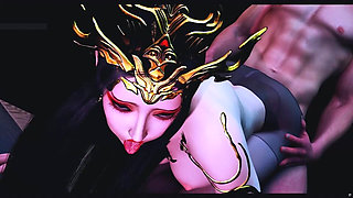 Goddess of Fantasy Bliss: 3D Curves Glow - 3D Animation Hentai