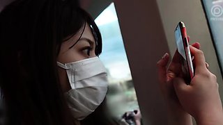 Asian japanese amateur has deep throat