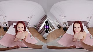 Teen Sirena devours giant cock in HD VR
