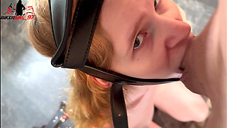 A Teen Slave Used Fixed in Mouth Squirted