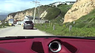Aria Banks having fun on the beach and car play - pussy