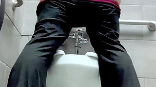 Pissing & Teasing You with My Sexy Ass in Public Toilets