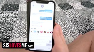 Fucking my glorious step-sister is finer than smartphone porno with my loving long-distance gf