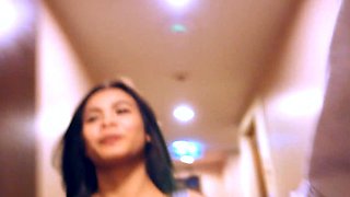 Busty Thai teen street pick up for sex