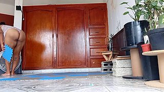 Mexican MILF Karmicoxv Confesses Thong Cleaning to Son-in-Law