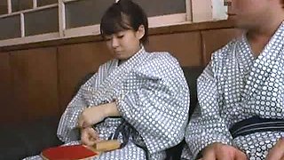 Petite asian teen with young face