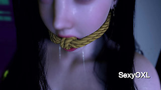 A lonely beauty in heat on the balcony, hoping to be discovered