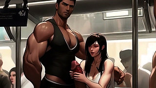 Tifa Meets a New Penis on the Train