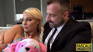 Busty slave gets arsehole pounded