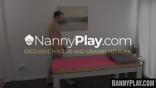 Redhead MILF Scarlet is massaged and fucked by hung masseur