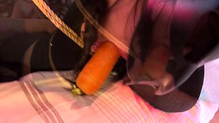 Amateur fetish BDSM action with redhead