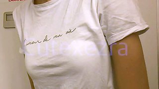 Curly Blonde Teen Records Solo Dildo Masturbation More at