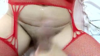 I fap off a bunch to my stepmom's globes and rump, I attempt to put my chisel in her cooter and I jizm
