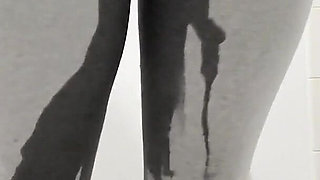 Pissing My Self Wear Grey Leggings