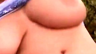 Redhead with Big Naturals Gets Fucked Outdoors and CIM
