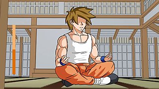 Steamy anime mashup with One Piece, Genshin Impact, and Disney themes