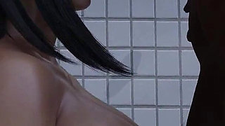 Tifa's Dark Haven: Asian Girl with Huge Tits Sucking BBC and Got Covered in Cum in the Toilet - Episode 22