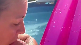 Blowjob in the Pool and Then We Went Home to Continue