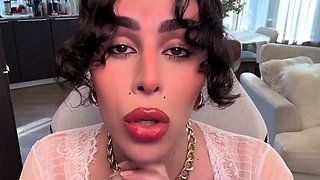 Seductive Trans Girl Plays With Her Hard Dick