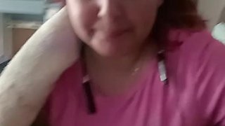 Amateur chubby GF blowjob video