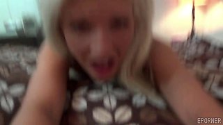 Lesbian Blonde Maid Dildo Play