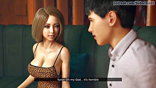Yunas Delicious Hot Ass Cheating in Steamy Hentai Episode 5: Brutal Pounding from Boyfriend