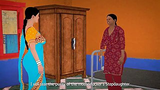 Saw uncle's whore Indian stepdaughter naked and then desi boy fucked her (Hindi Sex)