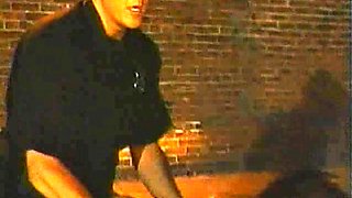 Bald dude fucks sweet brunette hardcore after hot blowjob